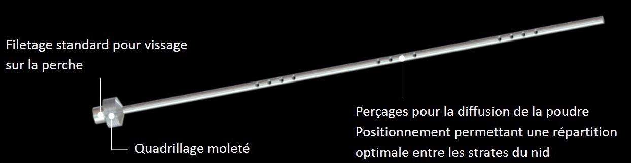 Perche télescopique en carbone 20 metres HI-MOD API