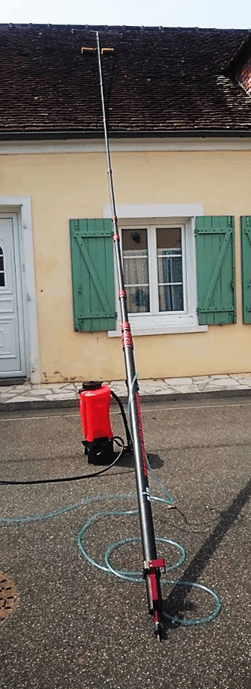 Lance de pulvérisation toiture